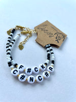 Afbeelding in Gallery-weergave laden, Handgemaakte armbandenset | F#CK CANCER
