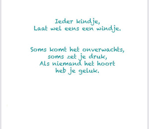 KINDERBOEKJE : ieder kindje laat wel eens een windje