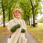 Afbeelding in Gallery-weergave laden, Shawl Whisper White met zakken
